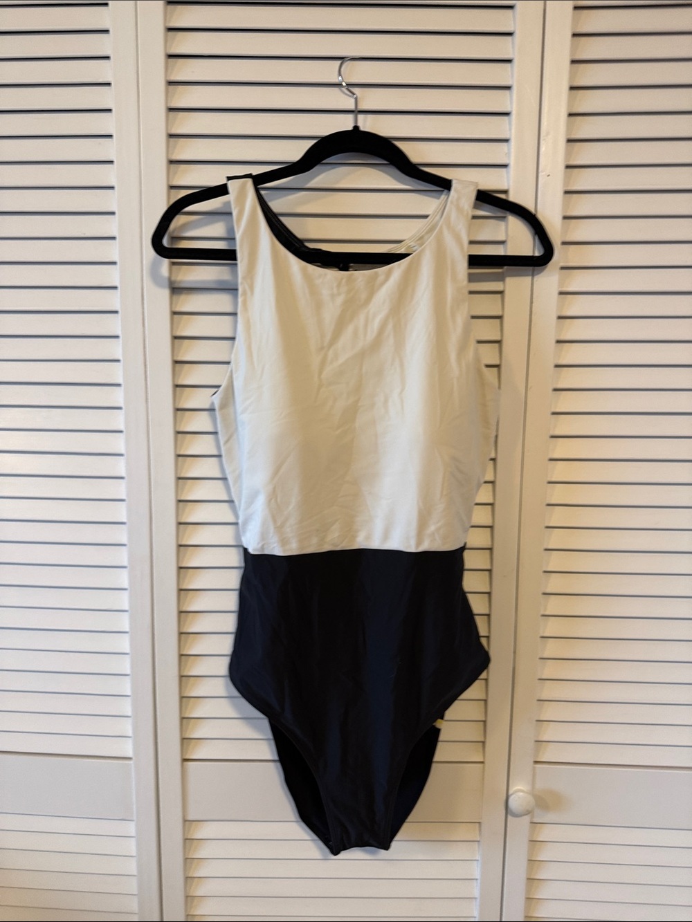 summersalt Two-Tone Black and White One-Piece Swimsuit